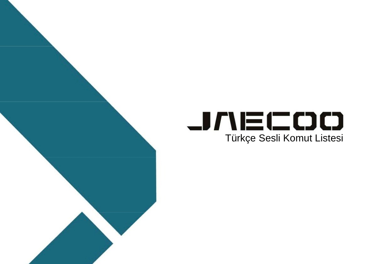 Jaecoo Türkçe Sesli Komut Asistanı