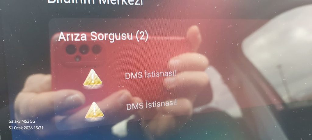 Jaecoo 7 DMS İstisnası Arızası Nedir? Uyarı Neden Çıkar ve Nasıl Çözülür?