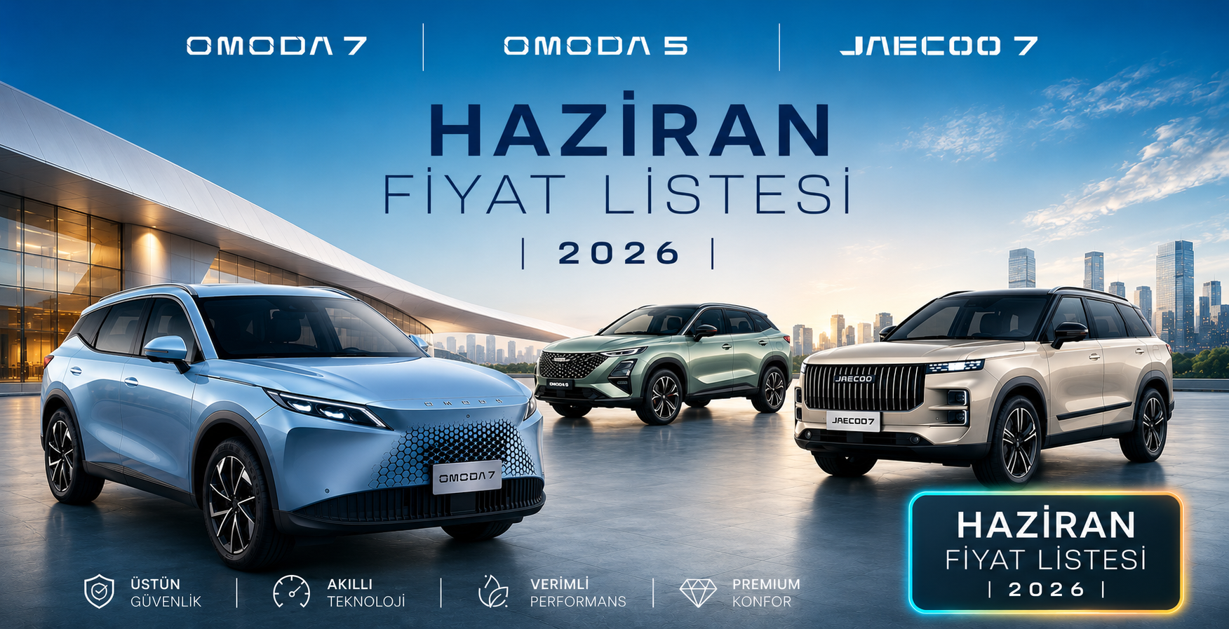Haziran 2026 Omoda 5, 7 ve Jaecoo 7 Fiyat Listesi: Güncel Kampanyalar ve Donanımlar