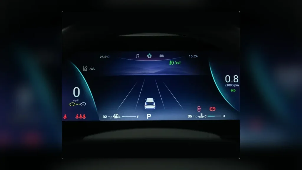 OMODA 5 İlk Sürüş Rehberi: Testte 12 Nokta 1 OMODA 5 dijital gösterge paneli ve sürüş bilgileri